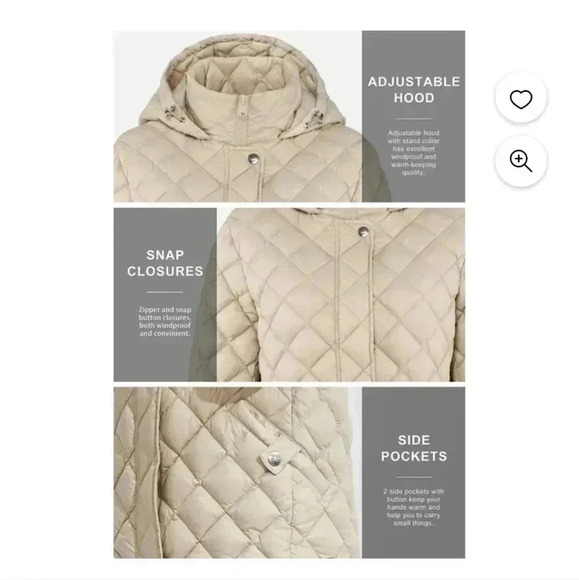 Orolay Women's Light Short Puffer Jacket Packable Stand Collar Down Jacket Sz XS - Picture 11 of 11